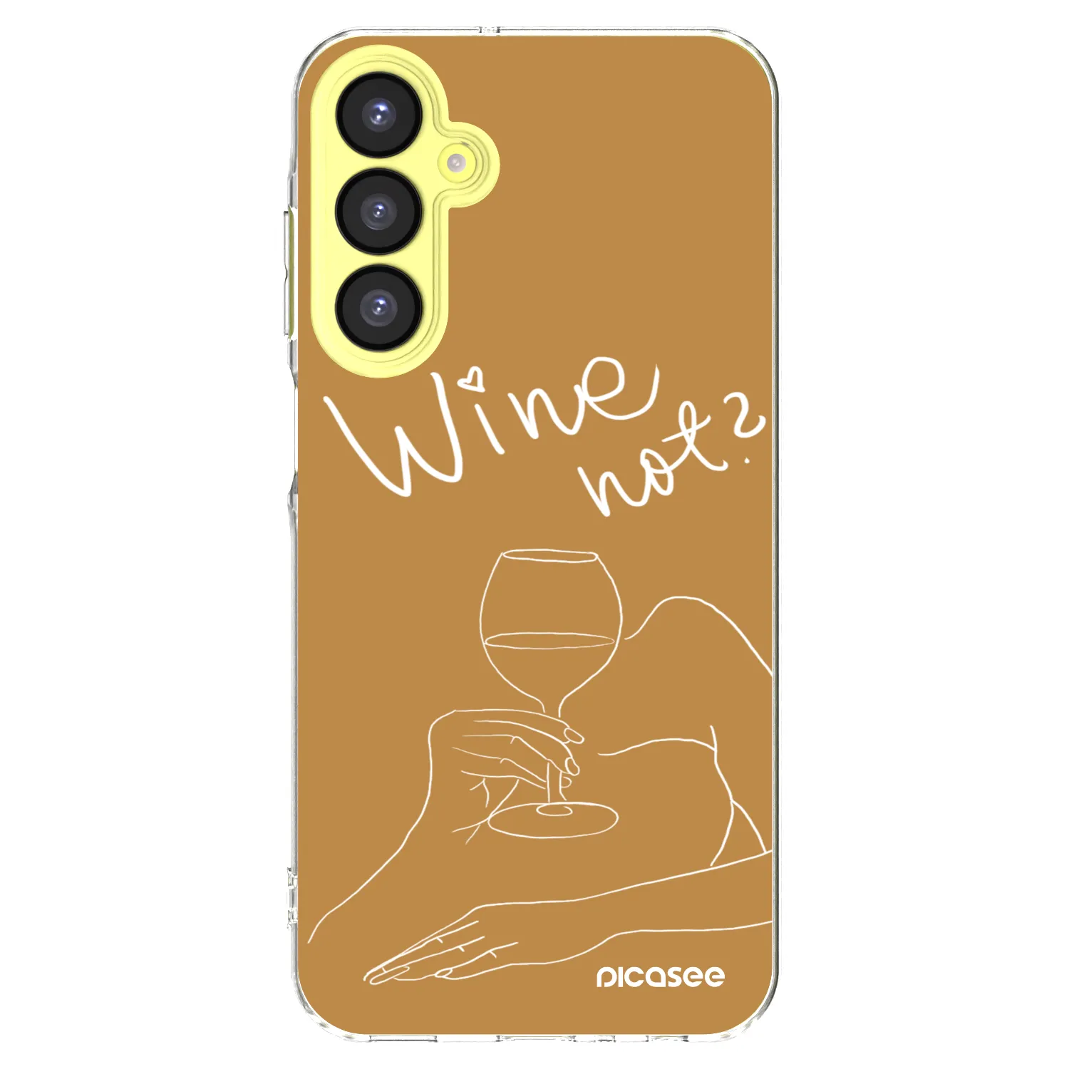 Picasee átlátszó szilikon tok az alábbi mobiltelefonokra Samsung Galaxy A25 A256B 5G - Wine not