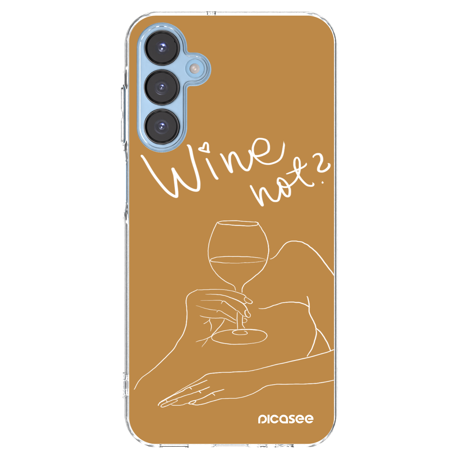 Picasee átlátszó szilikon tok az alábbi mobiltelefonokra Samsung Galaxy A15 A156B 5G - Wine not