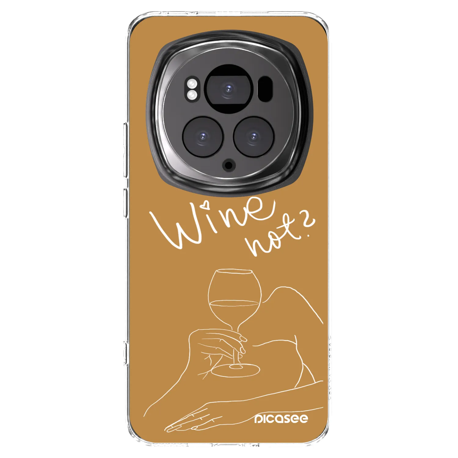 Picasee átlátszó szilikon tok az alábbi mobiltelefonokra Honor Magic6 Pro - Wine not