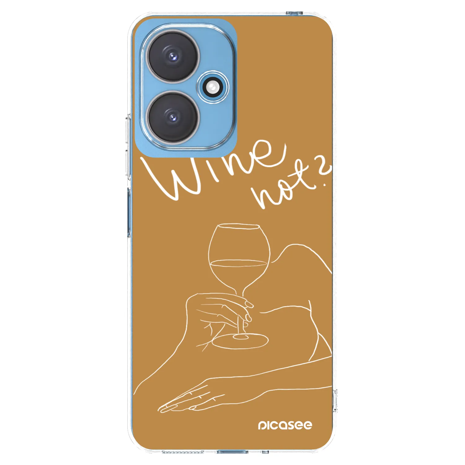 Picasee átlátszó szilikon tok az alábbi mobiltelefonokra Xiaomi Redmi 13C 5G - Wine not