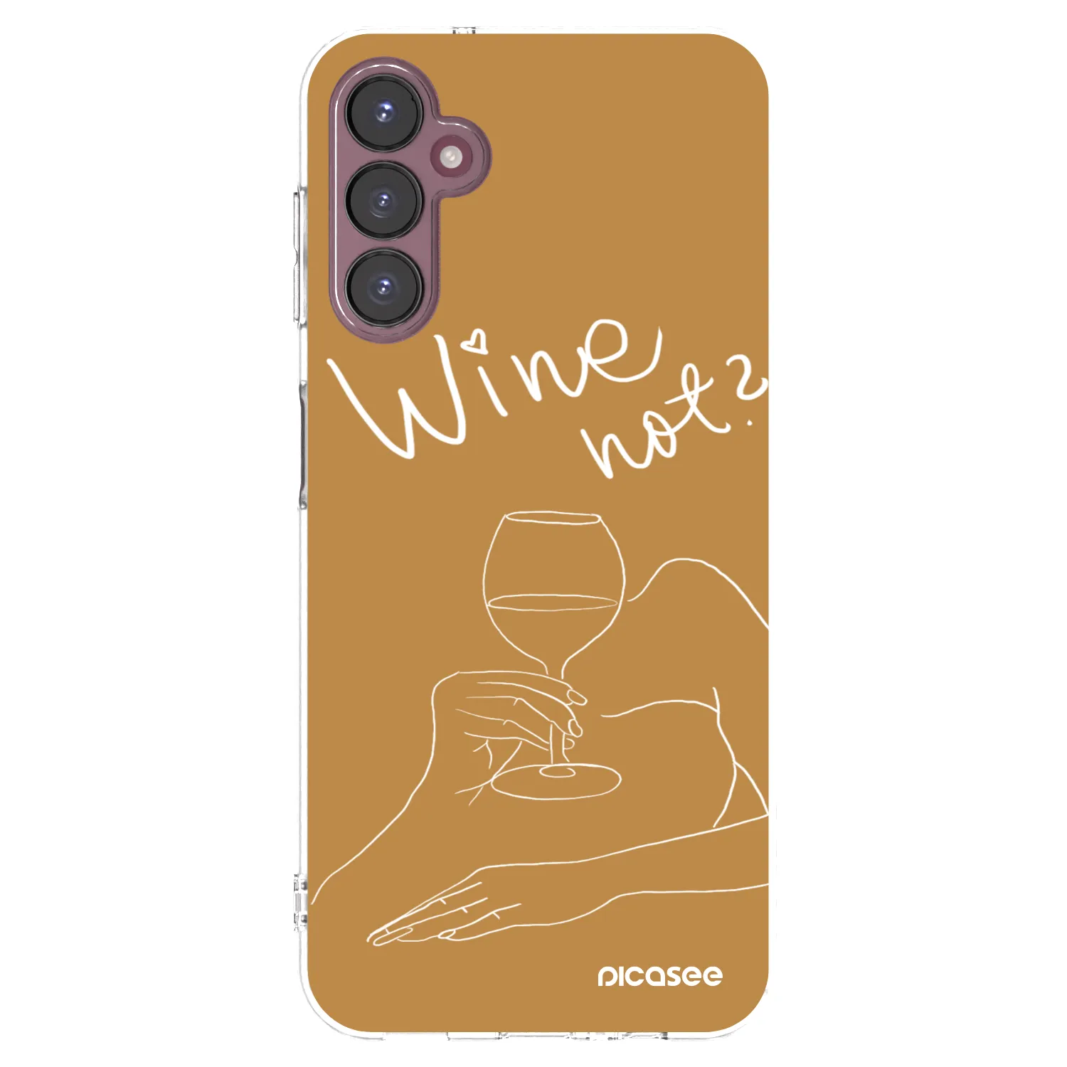 Picasee átlátszó szilikon tok az alábbi mobiltelefonokra Samsung Galaxy A05s A057G - Wine not