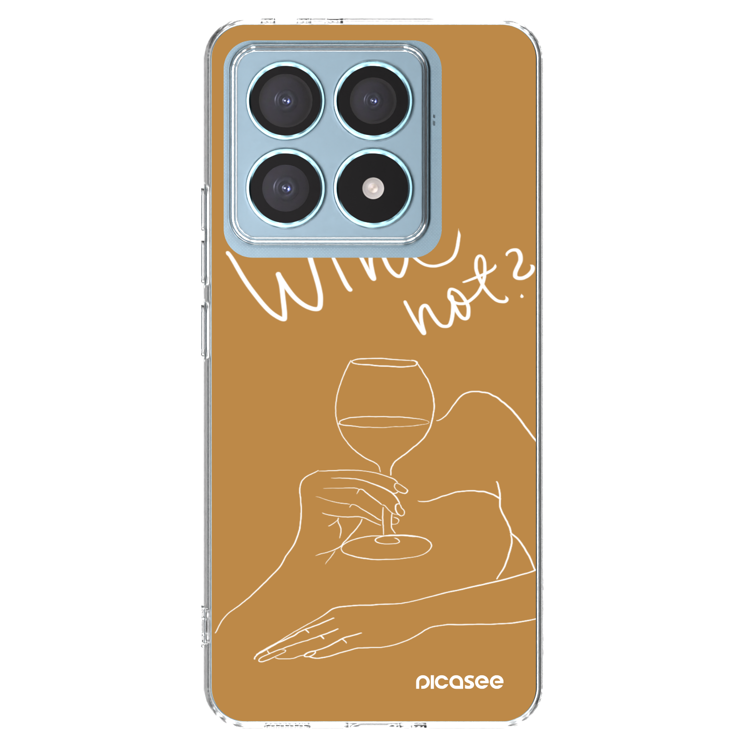 Picasee átlátszó szilikon tok az alábbi mobiltelefonokra Xiaomi 14T Pro - Wine not