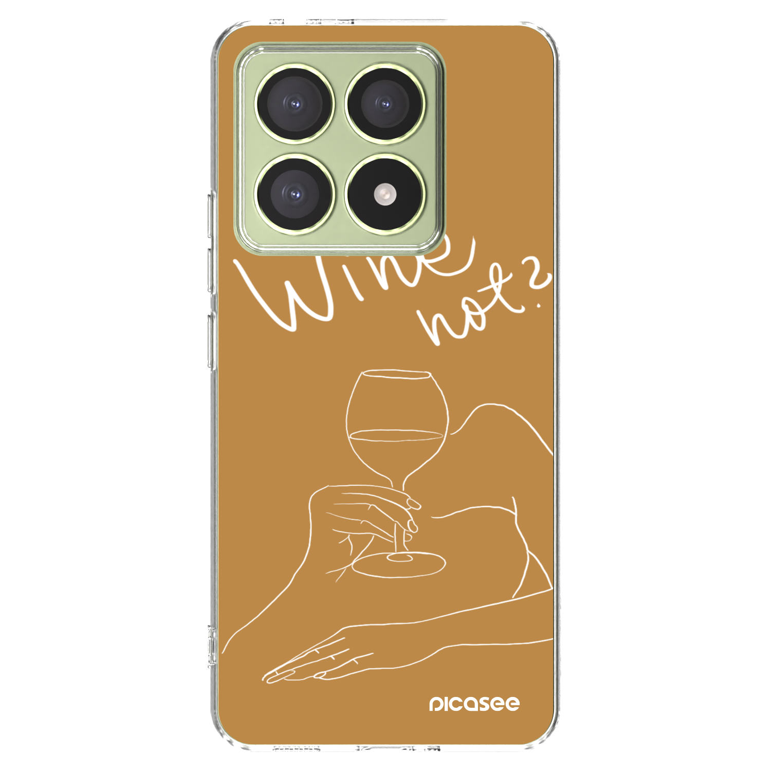 Picasee átlátszó szilikon tok az alábbi mobiltelefonokra Xiaomi 14T - Wine not