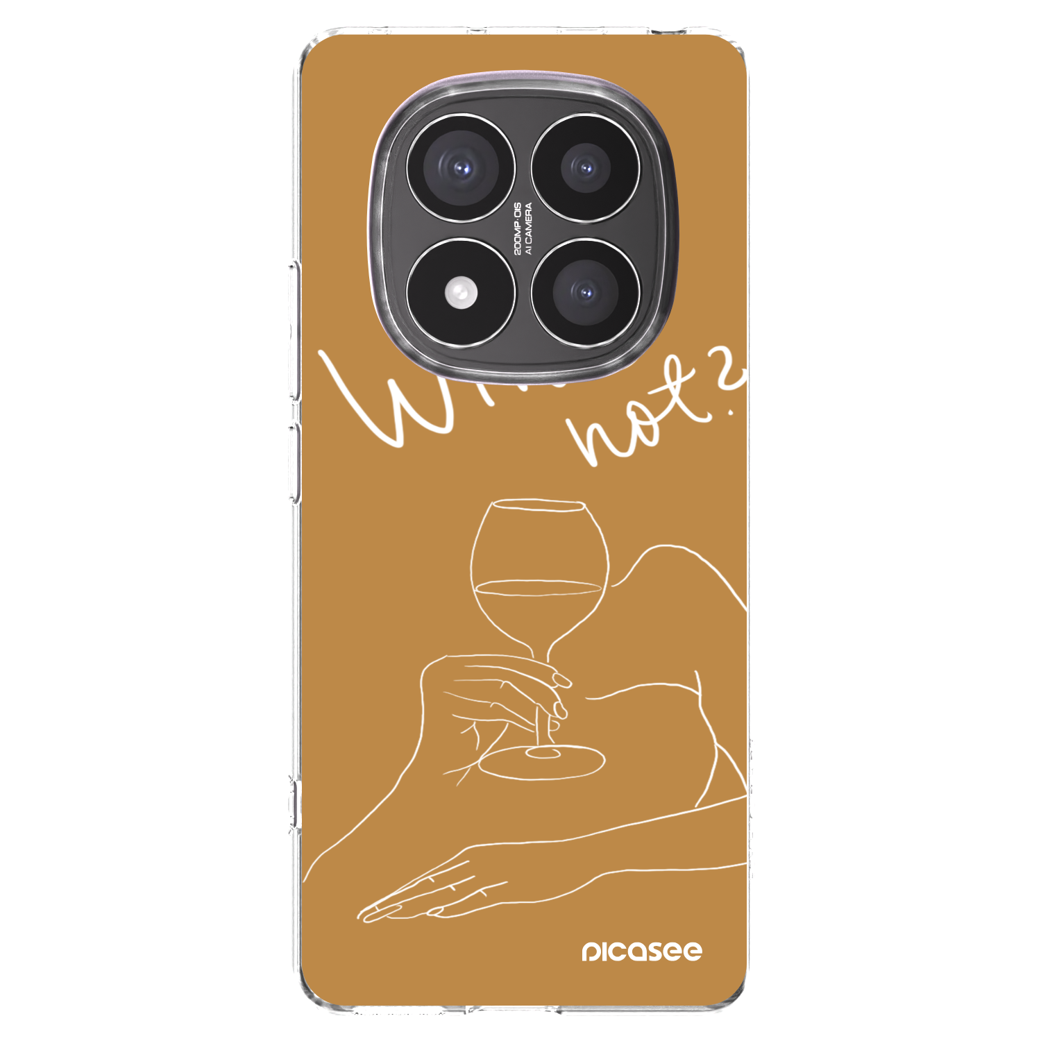Picasee átlátszó szilikon tok az alábbi mobiltelefonokra Xiaomi Redmi Note 14 Pro+ 5G - Wine not