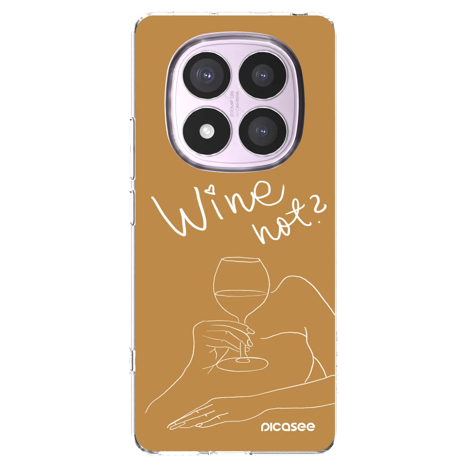 Picasee átlátszó szilikon tok az alábbi mobiltelefonokra Xiaomi Redmi Note 14 Pro 5G - Wine not