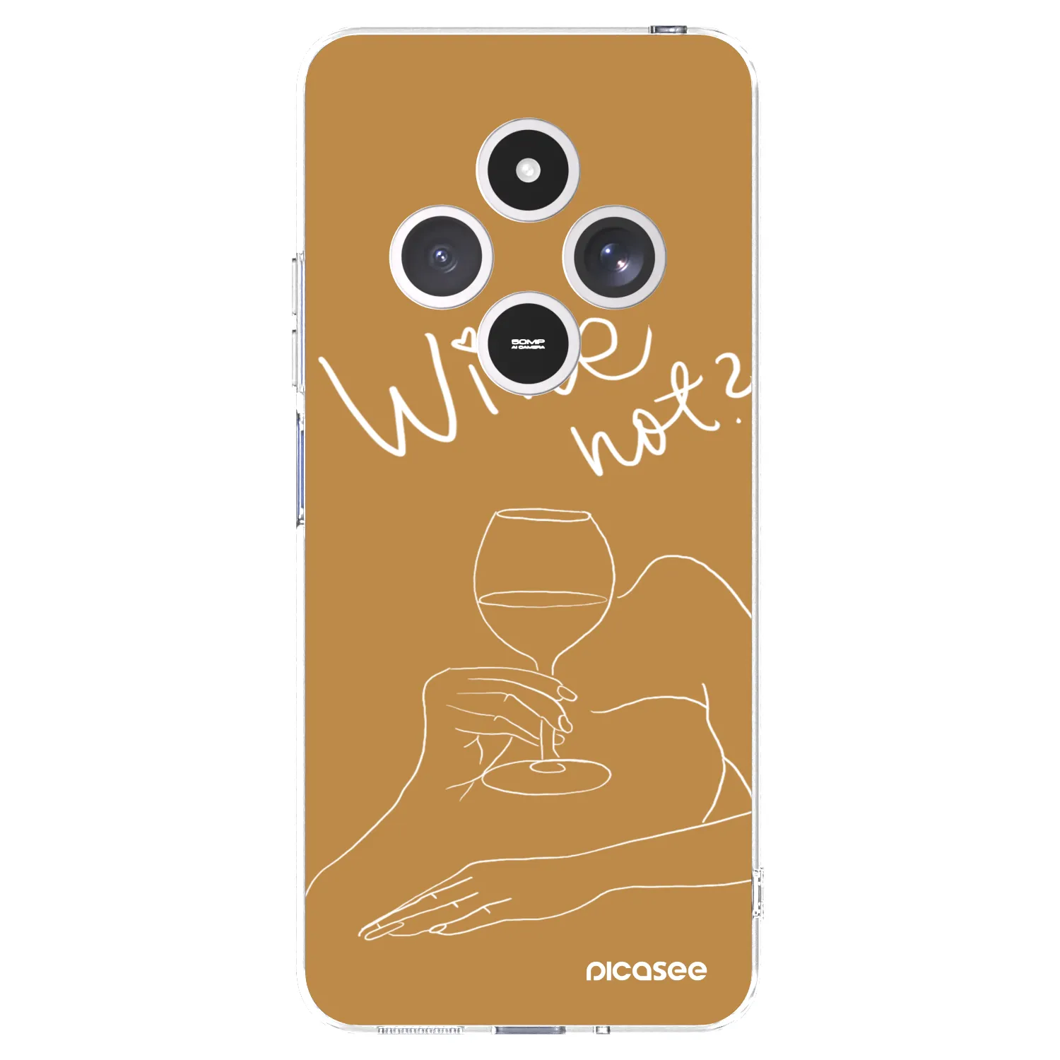 Picasee átlátszó szilikon tok az alábbi mobiltelefonokra Xiaomi Redmi 14C - Wine not