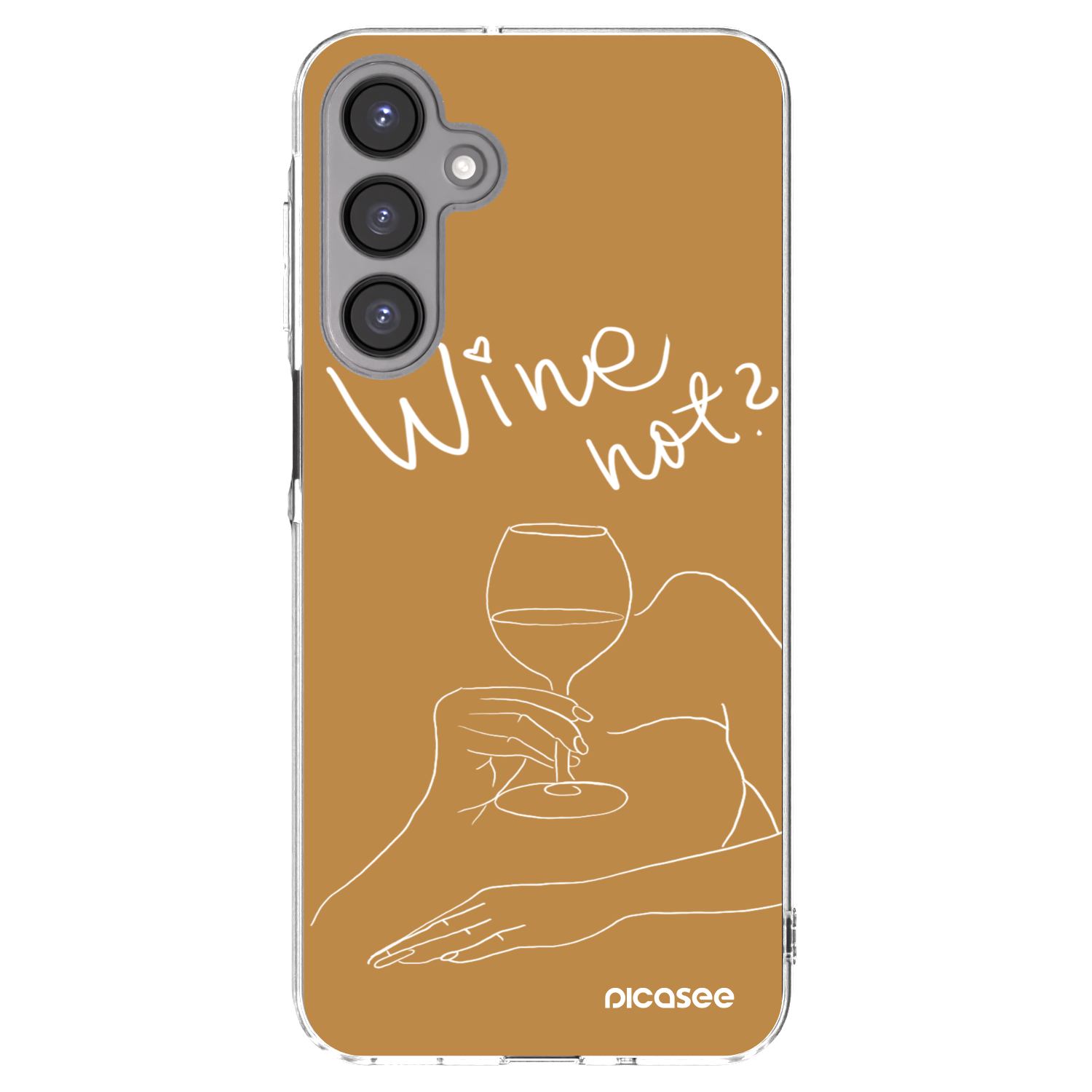 Picasee átlátszó szilikon tok az alábbi mobiltelefonokra Samsung Galaxy A16 5G - Wine not