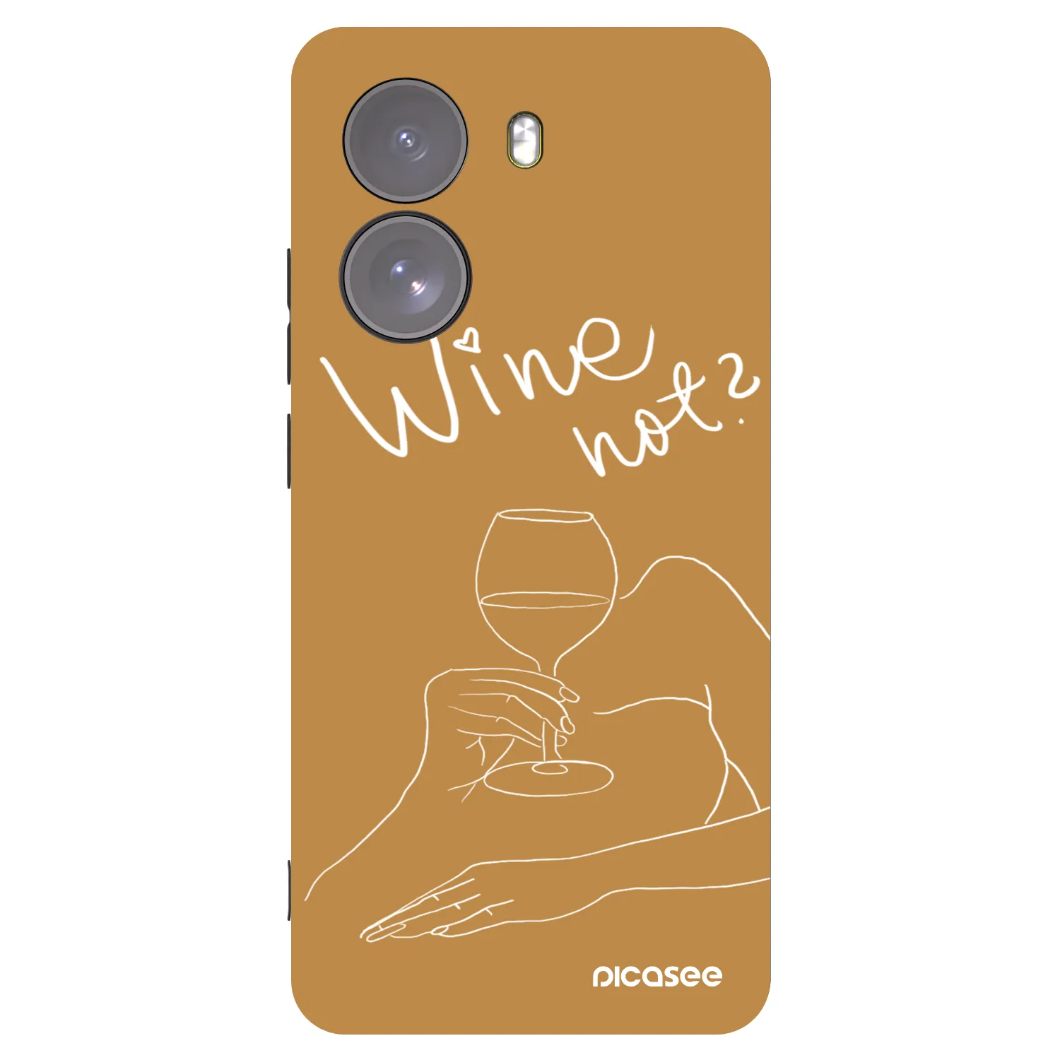 Picasee fekete szilikon tok az alábbi mobiltelefonokra Xiaomi Poco X7 - Wine not