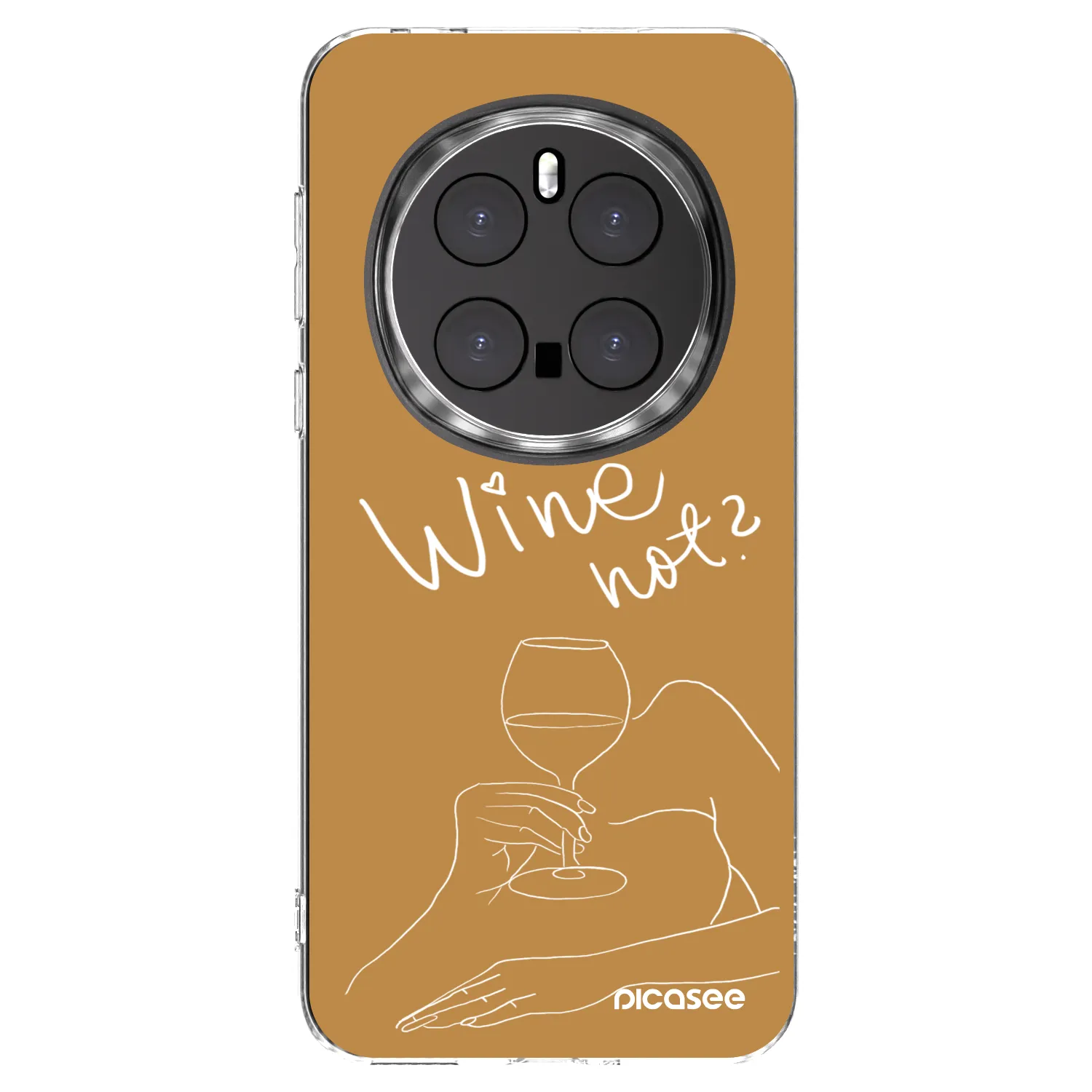 Picasee átlátszó szilikon tok az alábbi mobiltelefonokra Honor Magic7 Pro 5G - Wine not