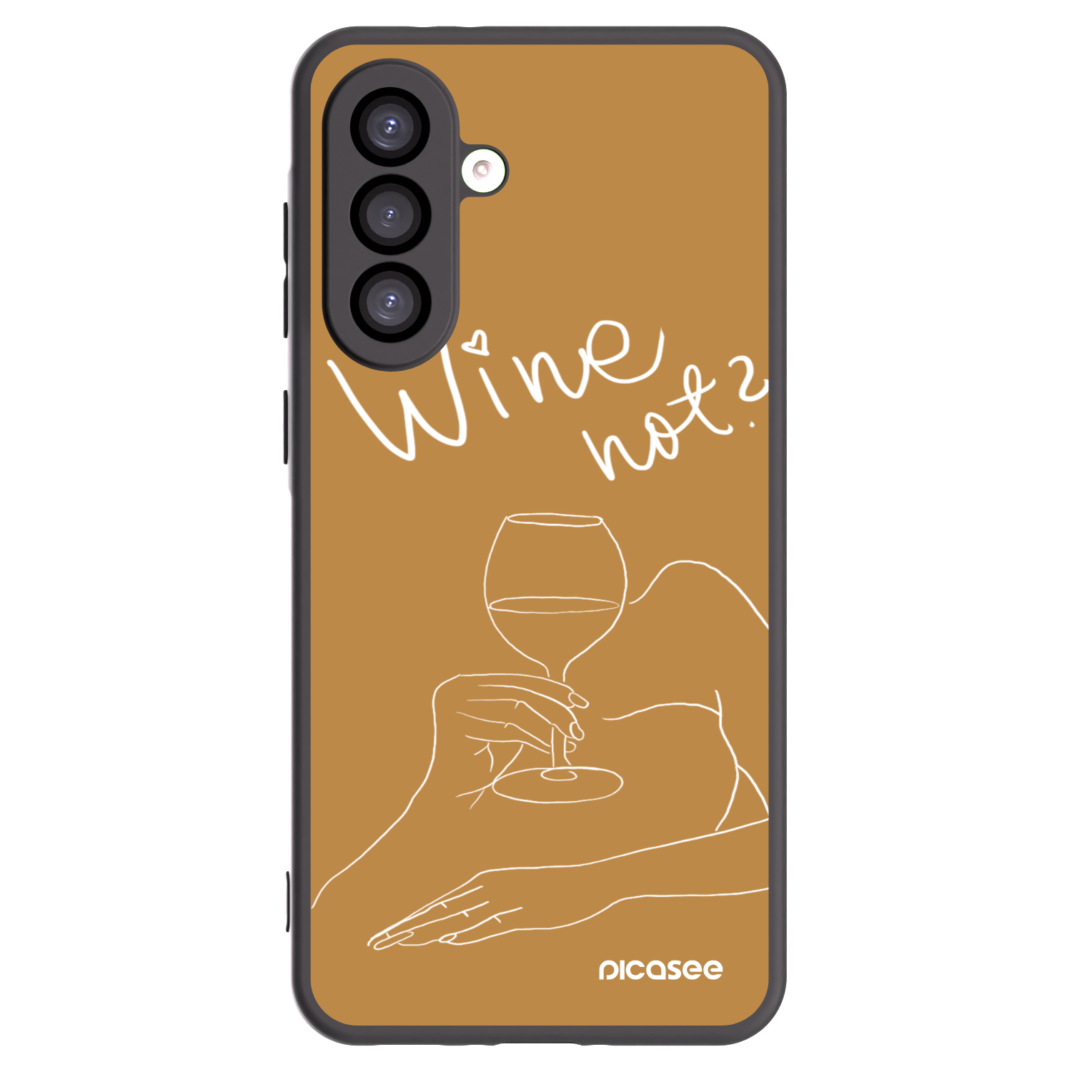 Picasee fekete szilikon tok az alábbi mobiltelefonokra Samsung Galaxy A26 5G A266B - Wine not