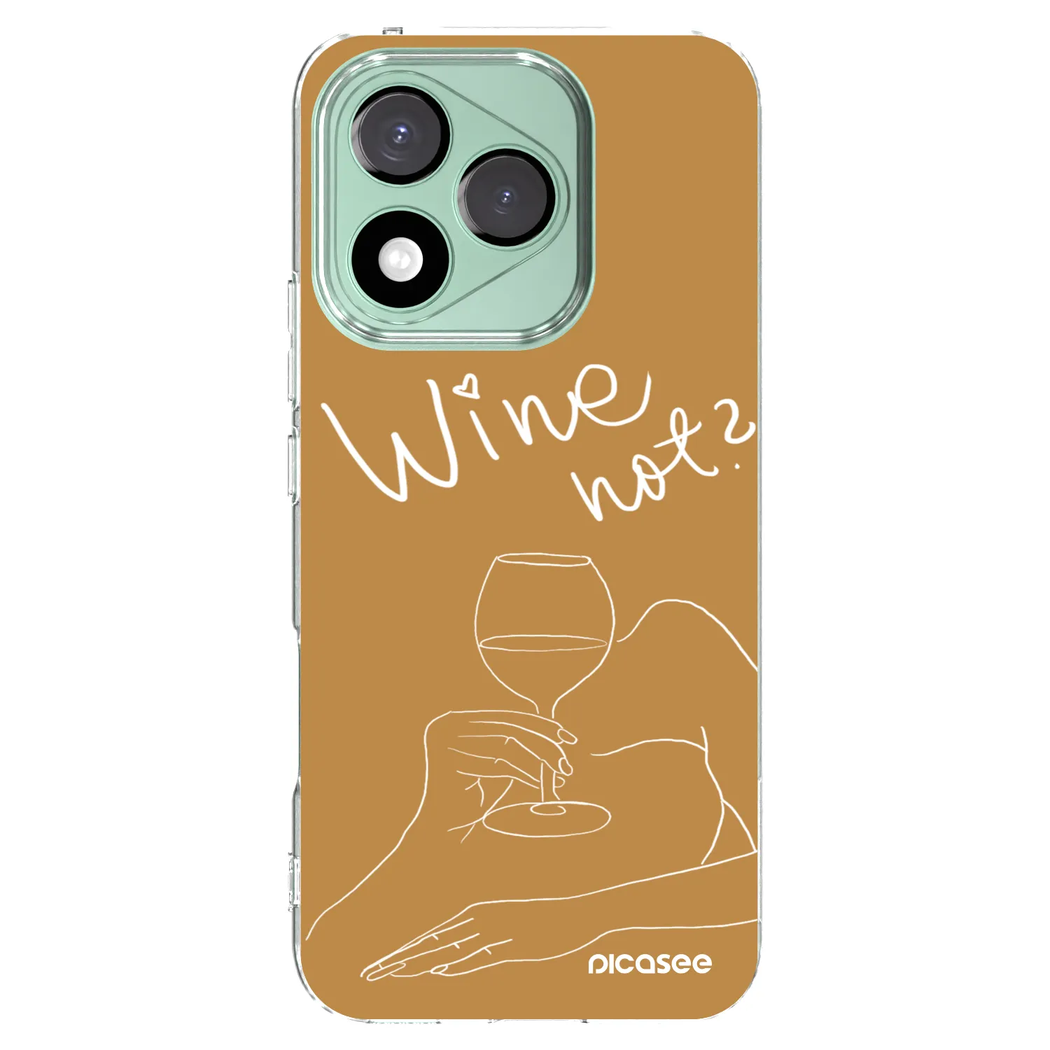 Picasee átlátszó szilikon tok az alábbi mobiltelefonokra Honor 400 Lite 5G - Wine not