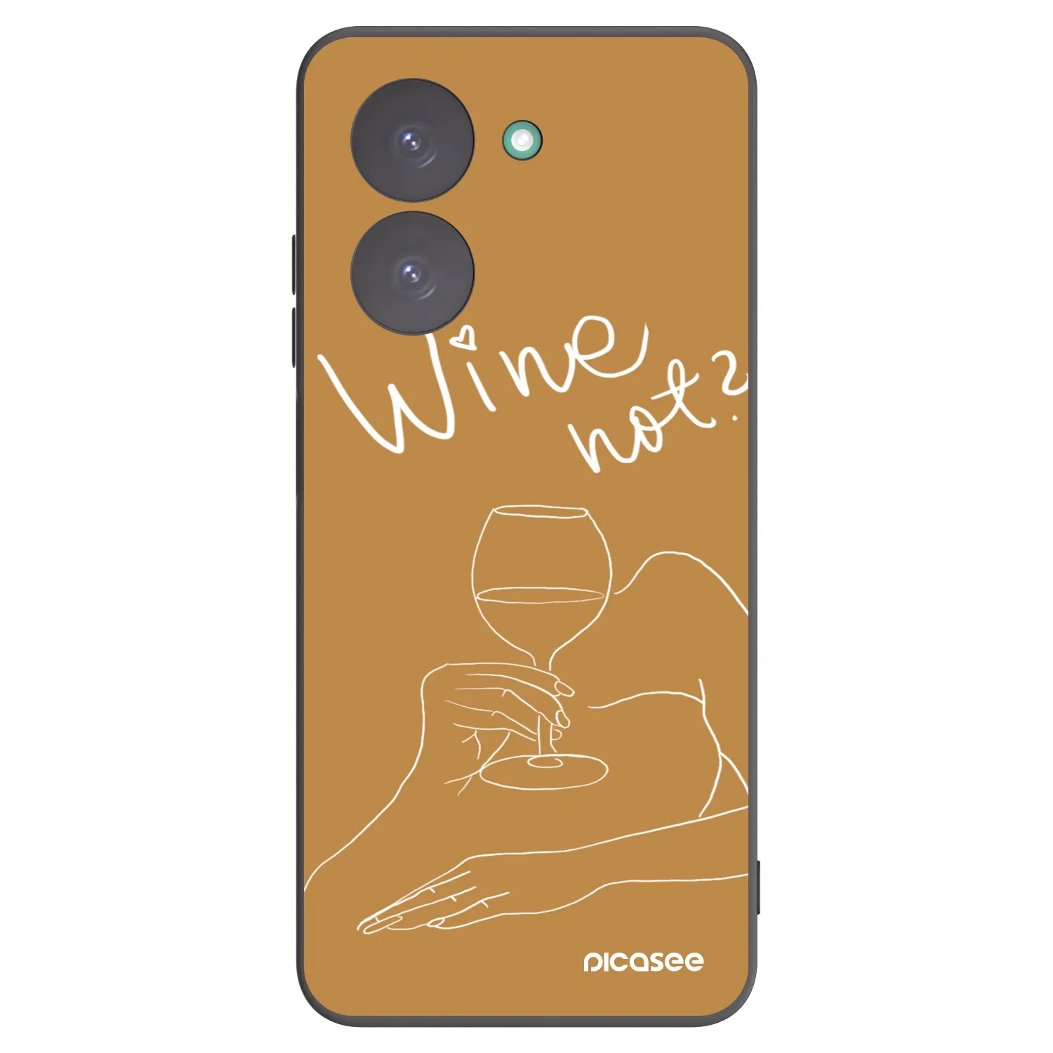 Picasee fekete szilikon tok az alábbi mobiltelefonokra Xiaomi Redmi A5 - Wine not