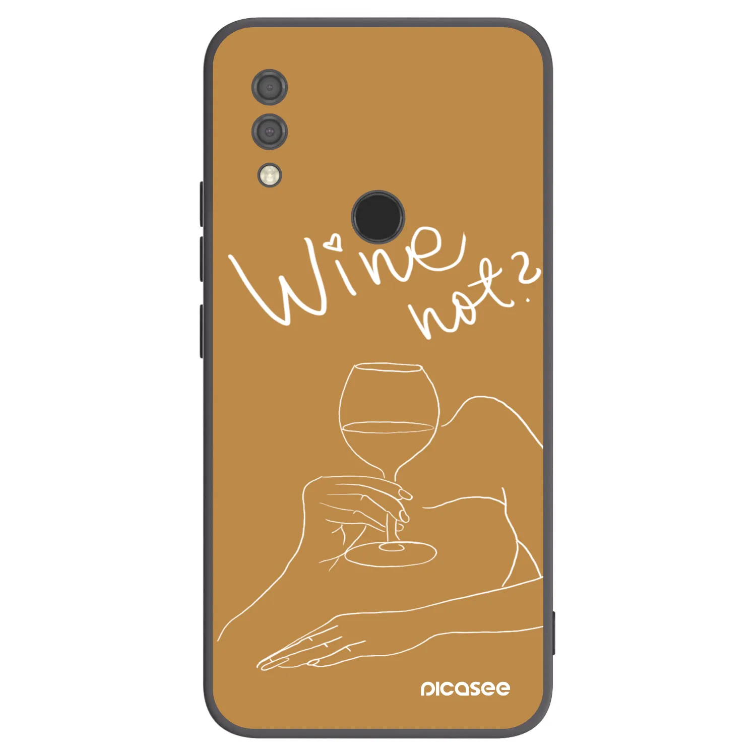 Picasee fekete szilikon tok az alábbi mobiltelefonokra Xiaomi Redmi 7 - Wine not
