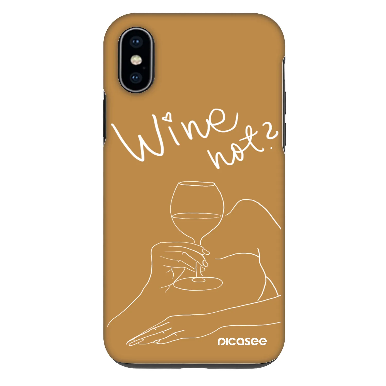 Picasee Fashion Case Apple iPhone X/XS - Wine not