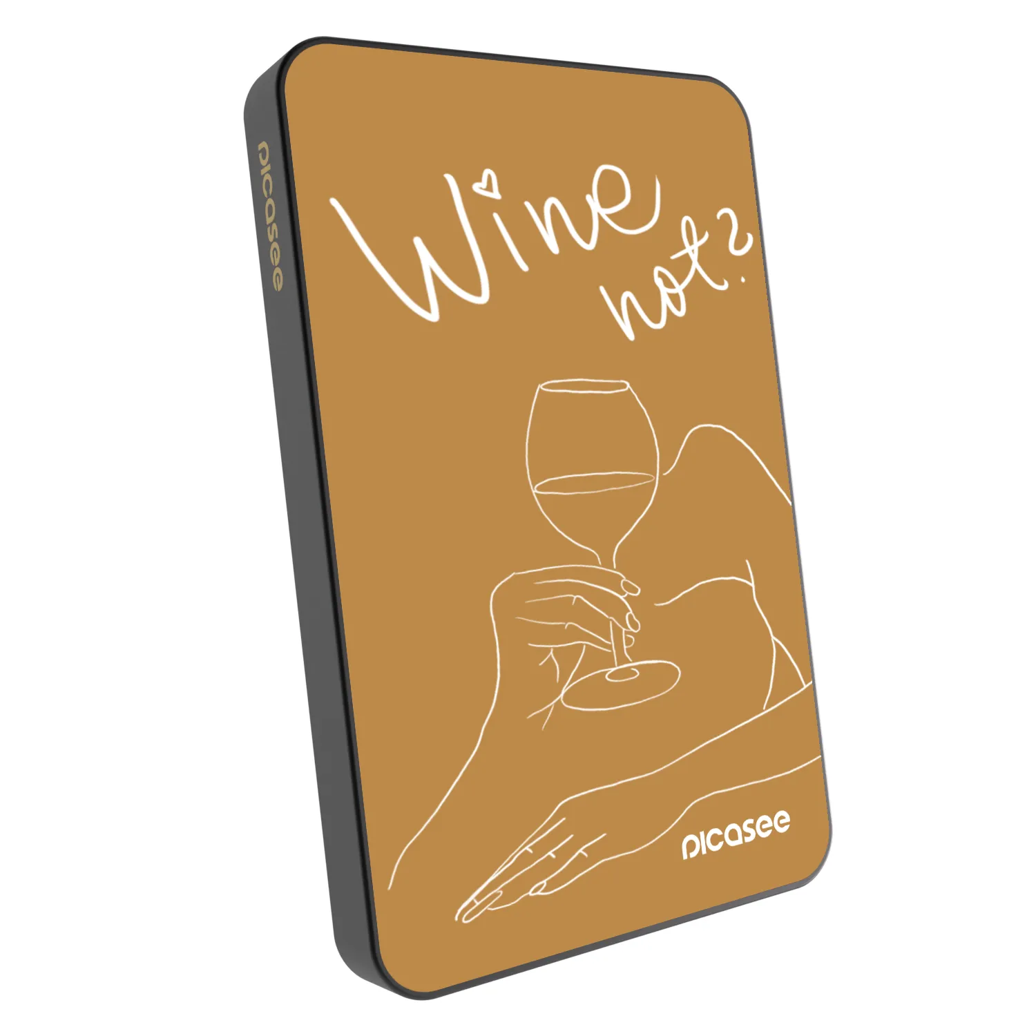 Picasee Powerbank MagSafe 5 000 mAh Szürke - Wine not