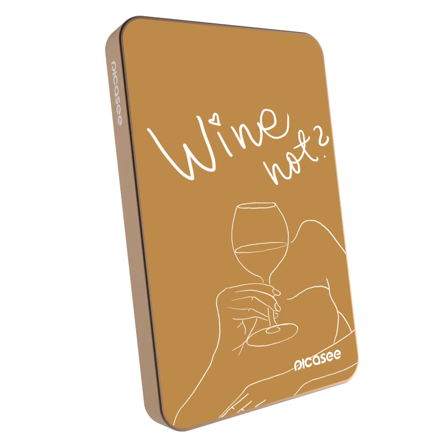 Picasee Powerbank MagSafe 5 000 mAh Aranysárga - Wine not