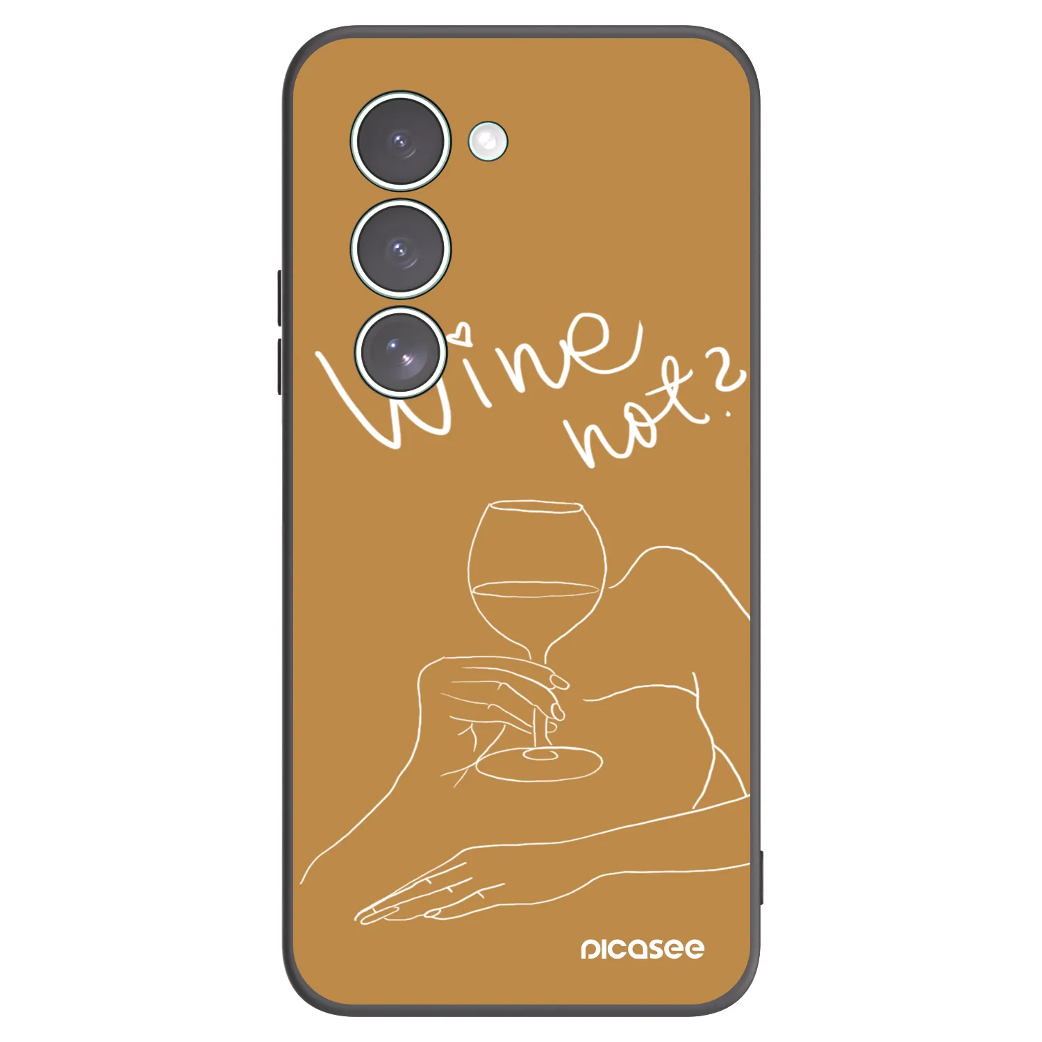 Picasee fekete szilikon tok az alábbi mobiltelefonokra Xiaomi Redmi 15 5G - Wine not