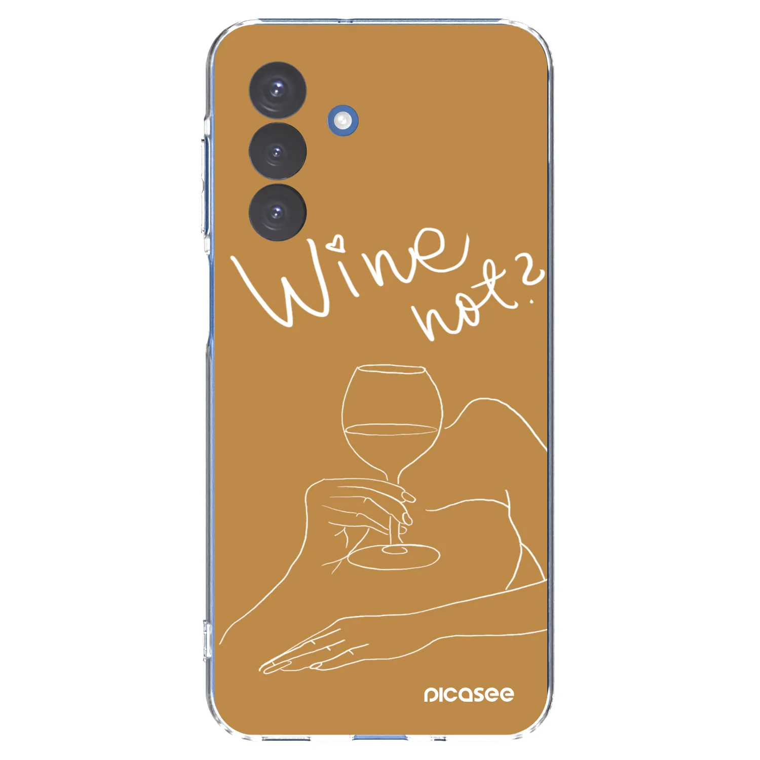 Picasee átlátszó szilikon tok az alábbi mobiltelefonokra Samsung Galaxy A17 5G - Wine not