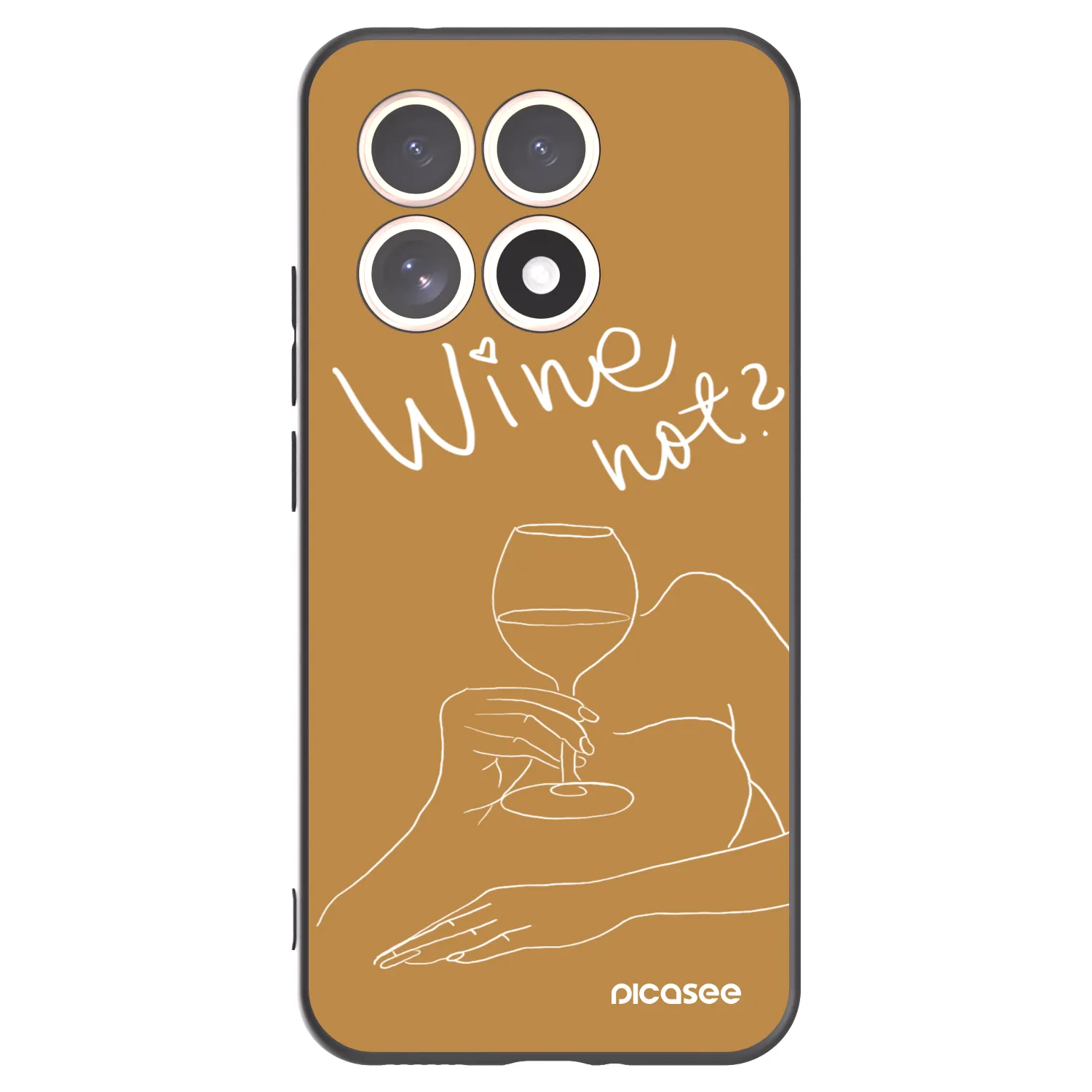 Picasee fekete szilikon tok az alábbi mobiltelefonokra Xiaomi 15T - Wine not
