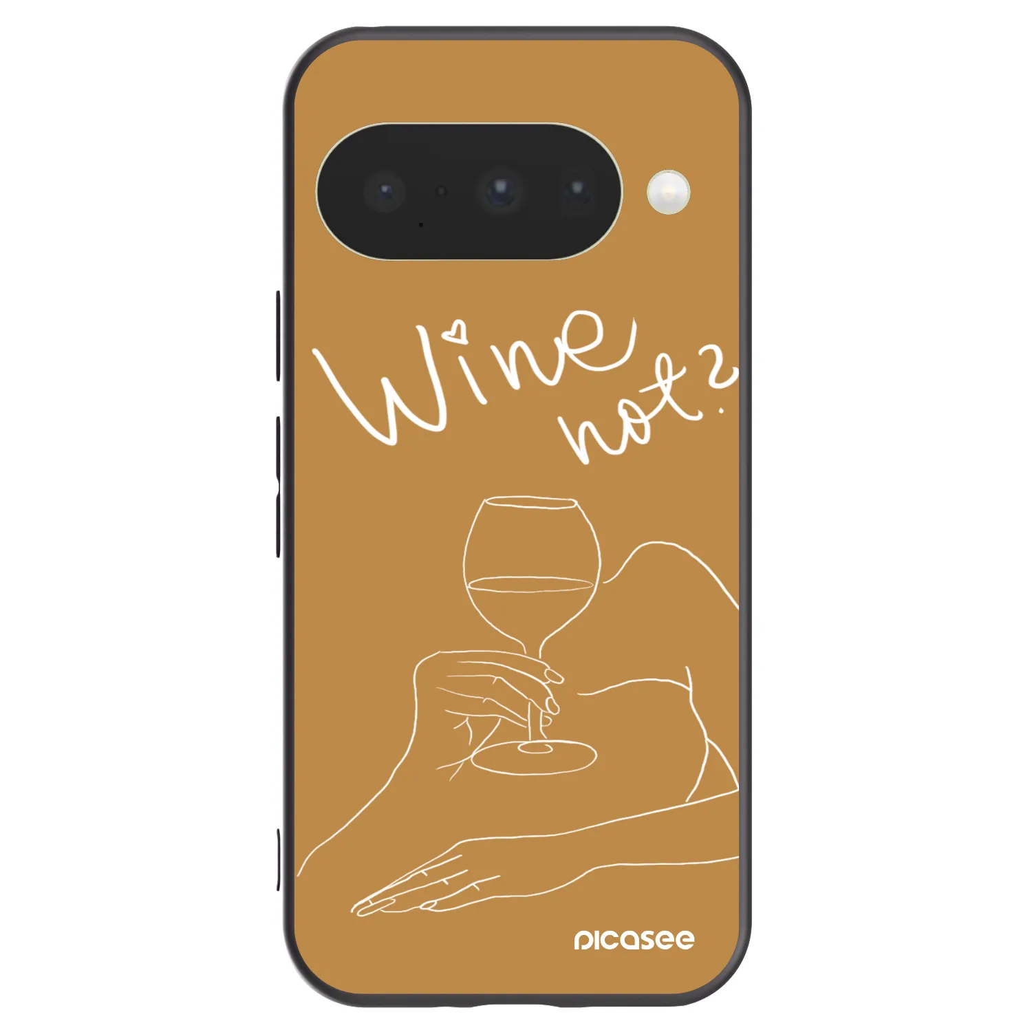 Picasee fekete szilikon tok az alábbi mobiltelefonokra Google Pixel 10 - Wine not