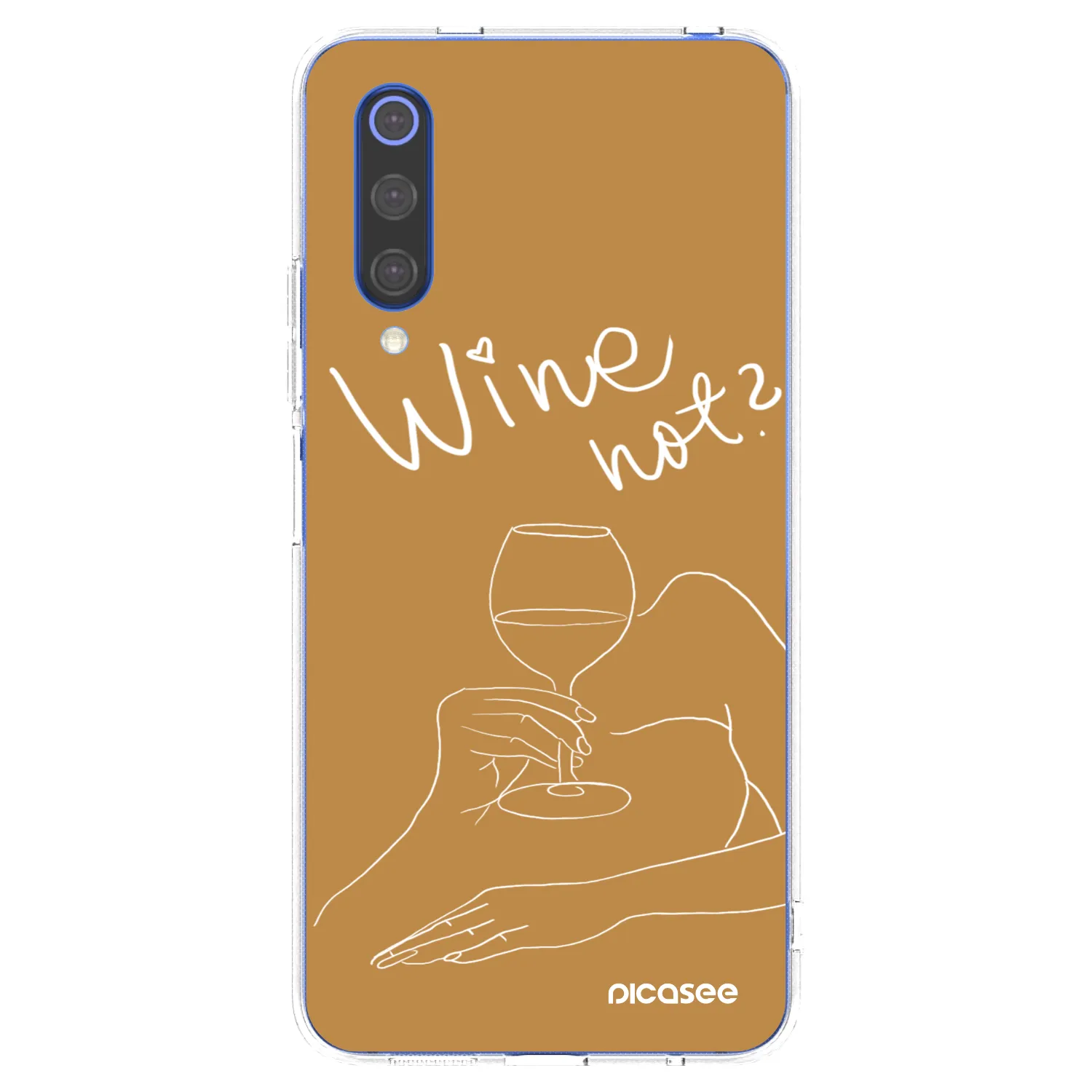 Picasee átlátszó szilikon tok az alábbi mobiltelefonokra Xiaomi Mi 9 SE - Wine not