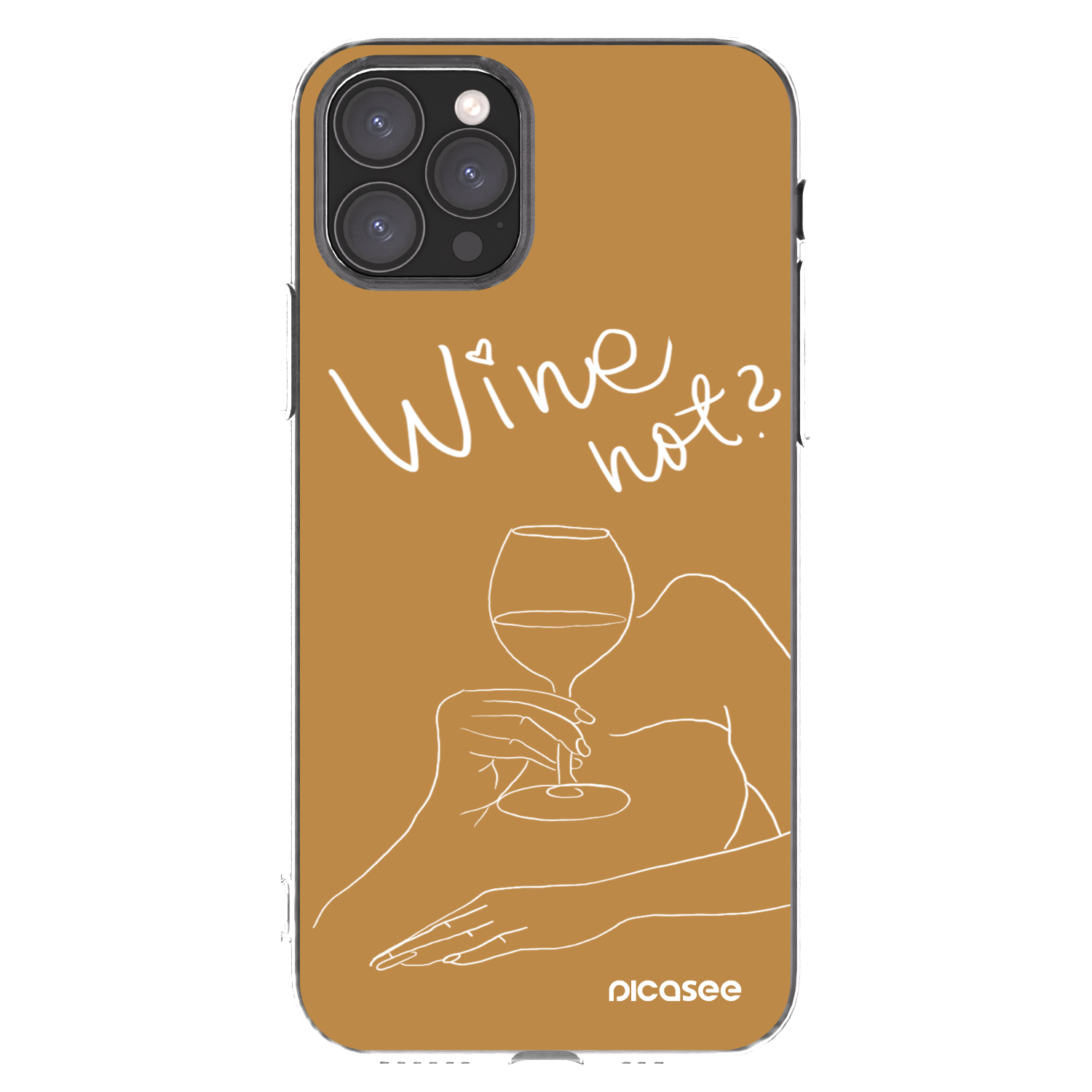 Picasee átlátszó szilikon tok az alábbi mobiltelefonokra Apple iPhone 11 Pro - Wine not