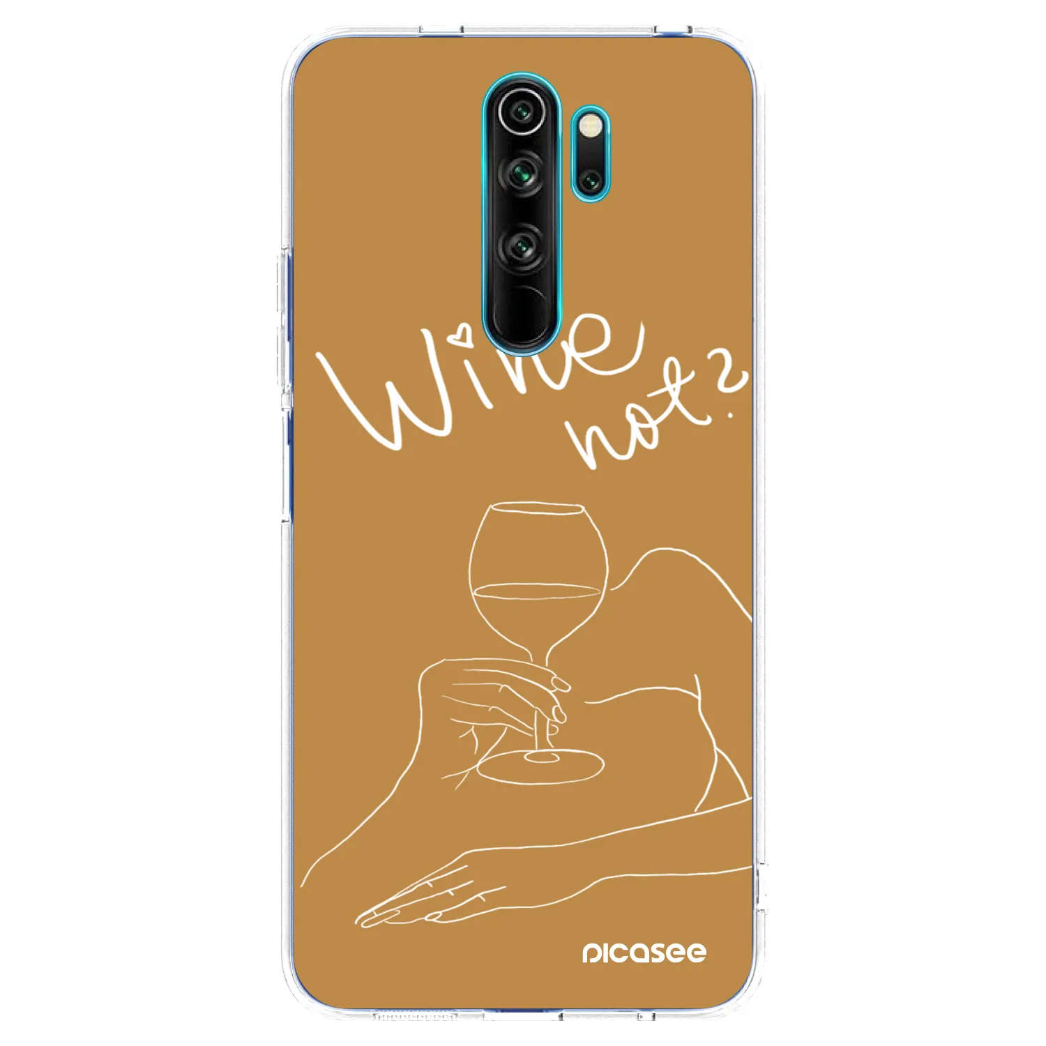 Picasee átlátszó szilikon tok az alábbi mobiltelefonokra Xiaomi Redmi Note 8 Pro - Wine not