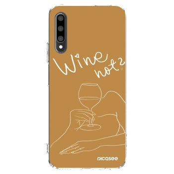 Picasee átlátszó szilikon tok az alábbi mobiltelefonokra Honor 9X Pro - Wine not