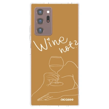 Picasee átlátszó szilikon tok az alábbi mobiltelefonokra Samsung Galaxy Note 20 Ultra - Wine not