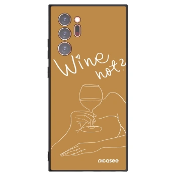 Picasee fekete szilikon tok az alábbi mobiltelefonokra Samsung Galaxy Note 20 Ultra - Wine not