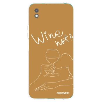 Picasee fekete szilikon tok az alábbi mobiltelefonokra Xiaomi Redmi 9A - Wine not
