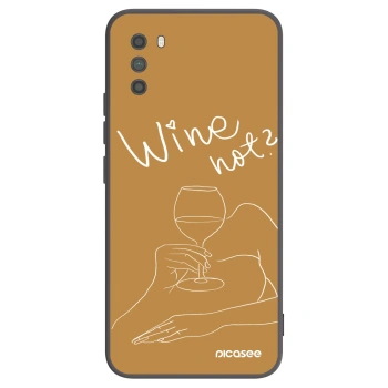 Picasee fekete szilikon tok az alábbi mobiltelefonokra Xiaomi Poco M3 - Wine not