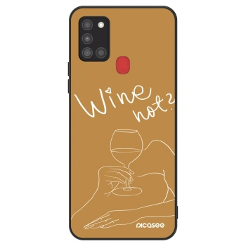 Szilikon tok erre a típusra Samsung Galaxy A21s - Wine not