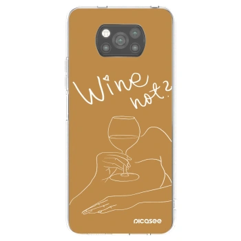 Picasee fekete szilikon tok az alábbi mobiltelefonokra Xiaomi Poco X3 Pro - Wine not