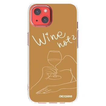 Picasee átlátszó szilikon tok az alábbi mobiltelefonokra Apple iPhone 13 - Wine not