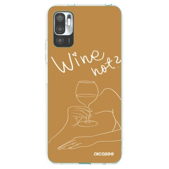 Picasee átlátszó szilikon tok az alábbi mobiltelefonokra Xiaomi Redmi Note 10 5G - Wine not
