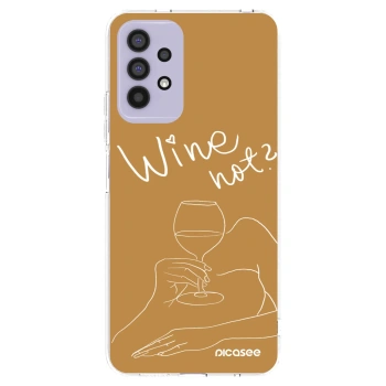 Picasee átlátszó szilikon tok az alábbi mobiltelefonokra Samsung Galaxy A32 4G SM-A325F - Wine not