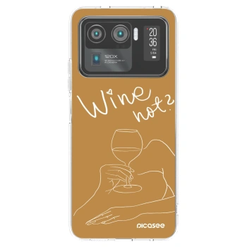 Picasee átlátszó szilikon tok az alábbi mobiltelefonokra Xiaomi Mi 11 Ultra - Wine not