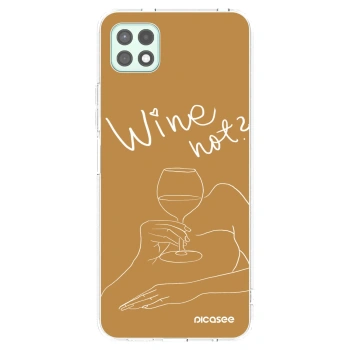 Picasee átlátszó szilikon tok az alábbi mobiltelefonokra Samsung Galaxy A22 A226B 5G - Wine not