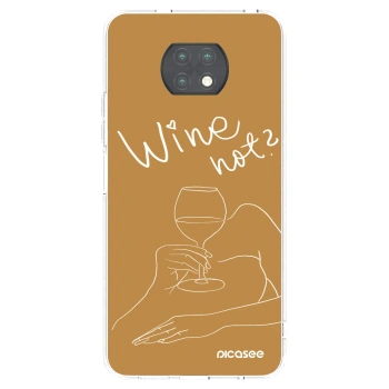 Picasee átlátszó szilikon tok az alábbi mobiltelefonokra Xiaomi Redmi Note 9T - Wine not
