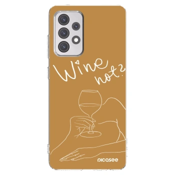 Picasee átlátszó szilikon tok az alábbi mobiltelefonokra Samsung Galaxy A52s 5G A528B - Wine not