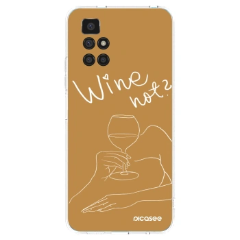 Picasee átlátszó szilikon tok az alábbi mobiltelefonokra Xiaomi Redmi 10 - Wine not