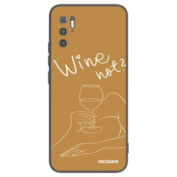 Picasee fekete szilikon tok az alábbi mobiltelefonokra Xiaomi Poco M3 Pro 5G - Wine not