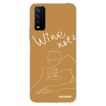 Picasee átlátszó szilikon tok az alábbi mobiltelefonokra Vivo Y11s - Wine not