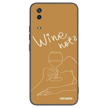 Picasee fekete szilikon tok az alábbi mobiltelefonokra Vivo Y11s - Wine not