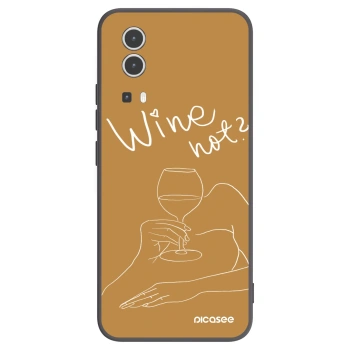 Picasee fekete szilikon tok az alábbi mobiltelefonokra Vivo Y72 5G - Wine not
