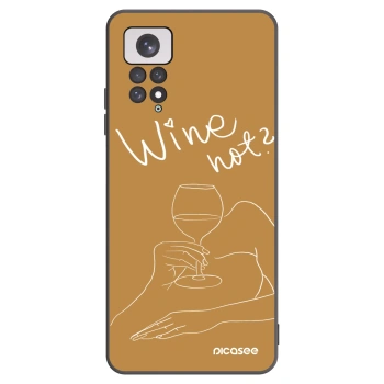 Picasee fekete szilikon tok az alábbi mobiltelefonokra Xiaomi Redmi Note 11 - Wine not