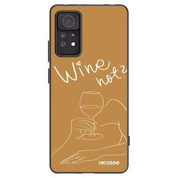 Picasee fekete szilikon tok az alábbi mobiltelefonokra Xiaomi Redmi Note 11 Pro - Wine not