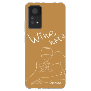 Picasee átlátszó szilikon tok az alábbi mobiltelefonokra Xiaomi Redmi Note 11 Pro - Wine not