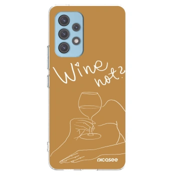 Picasee átlátszó szilikon tok az alábbi mobiltelefonokra Samsung Galaxy A53 5G A536 - Wine not
